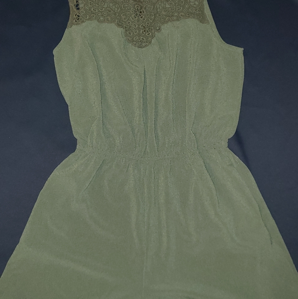 Women's olive green romper